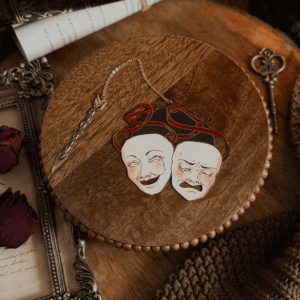 Tragedy & Comedy Masks Bookmark